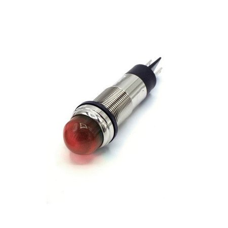 DIALIGHT Led Panel Mount Indicators 1/2 Dome Red 28Vdc W/Terminals 656-3106-304F